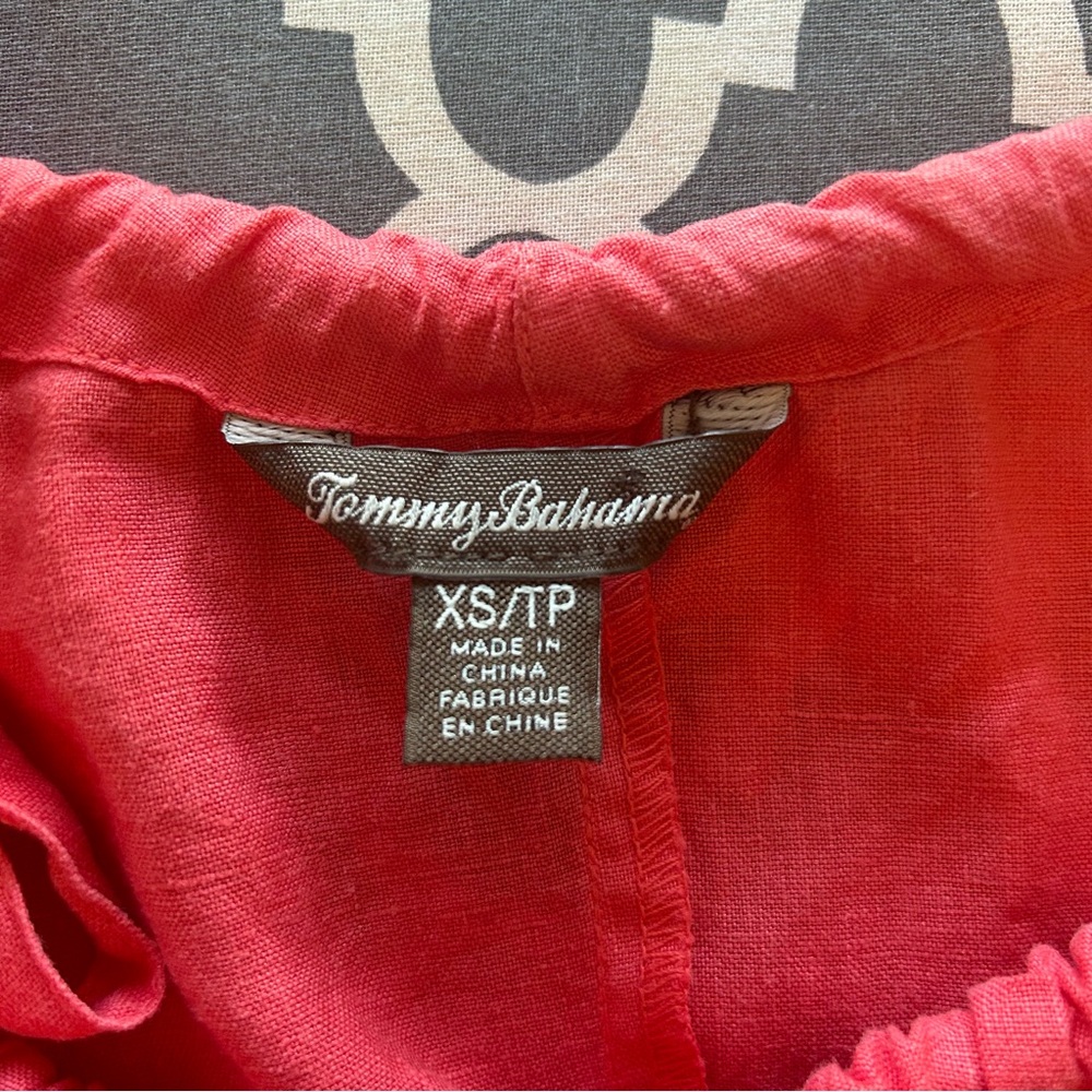 Tommy Bahama linen summer dress great condition size XS side pockets - Picture 8 of 8